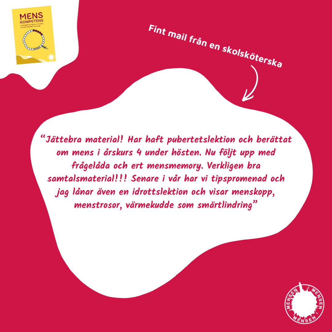 MENSKOMPETENS-TIPS FRÅN SKOLSKÖTERSKA